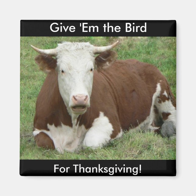 Ge "Em Bird for Thanksgiving" Magnet (Framsidan)