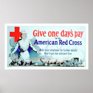 Ge En dags Betala till Röda Kor (US00048) Poster