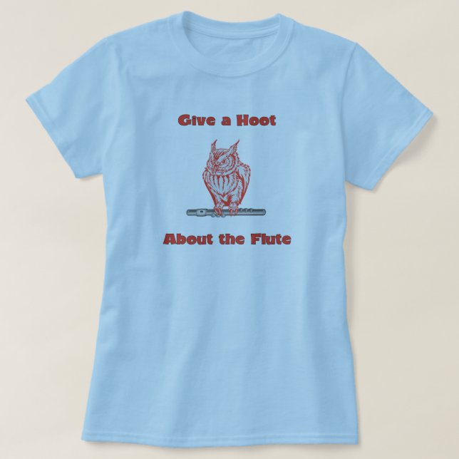 Ge en dyft om flöjten (#3) tee shirt (Design framsida)