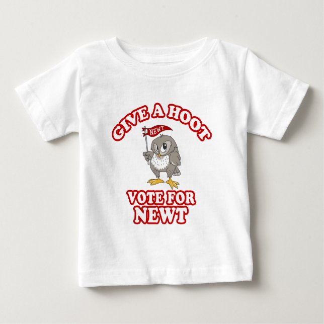Ge en dyft röstar för Newt T-shirt (Framsida)