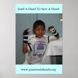 Ge en hand till Spara en hand Poster