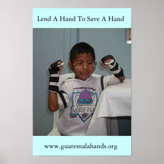 Ge en hand till Spara en hand Poster (Framsidan)