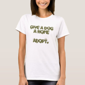 ge en hund som ett hem adopt. tee