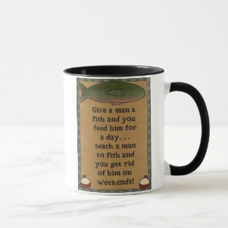 ge en man en fiskmugg mugg