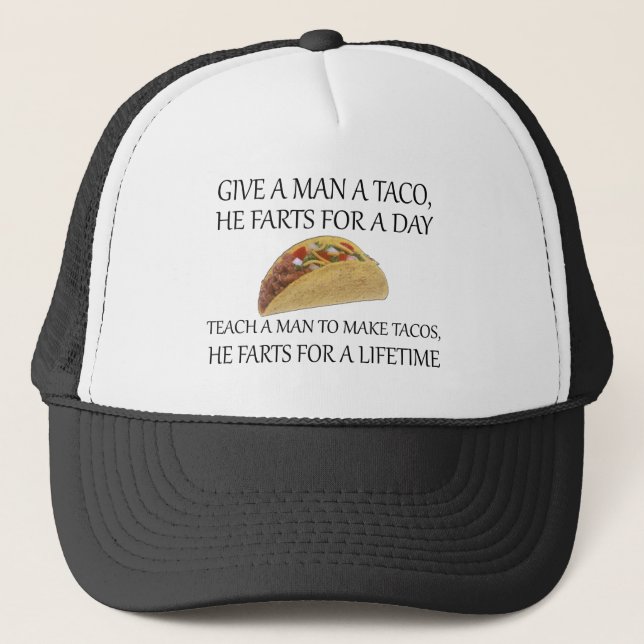 Ge en man en taco, han fiser en dag.... keps (Framsida)