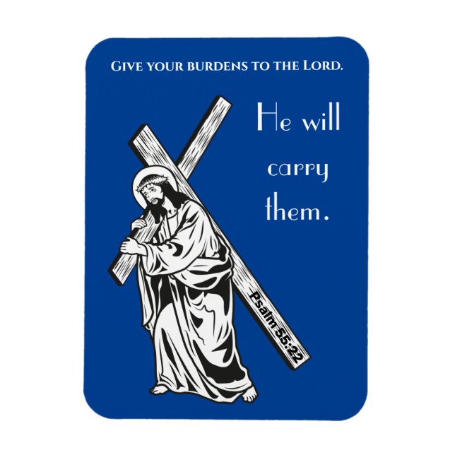 Ge era bördor till Lord Bible Verse Magnet (Vertikal)