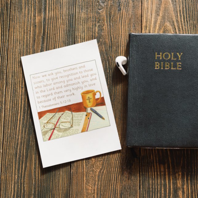 Ge erkännande till pastor appreciation vykort (Skapare uppladdad)