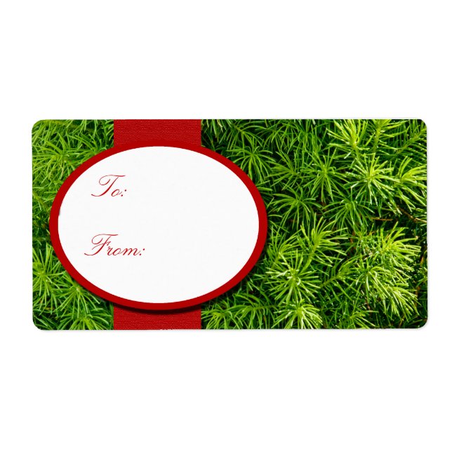 Ge etiketter för julklapp fraktsedel (Framsidan)