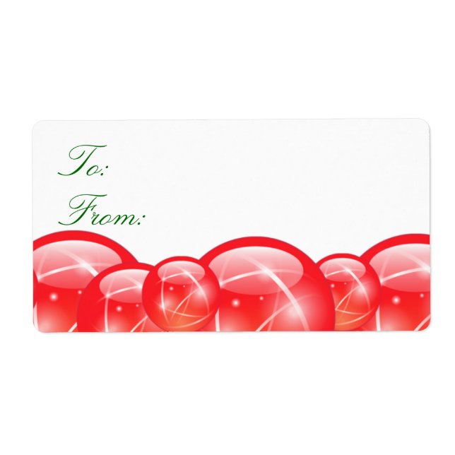 Ge etiketter för julklapp fraktsedel (Framsidan)