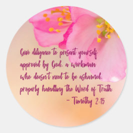 Ge flit för att presentera er kristen runt klistermärke