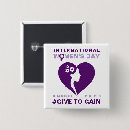 Ge för att få International Women's Day 2026 Knapp