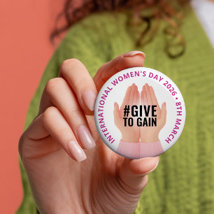 Ge för att vinna Internationella kvinnodagen IWD Knapp