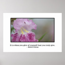 Ge för dig själv är sann ge poster