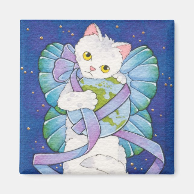 Ge fred, en kvadratmagnet magnet (Framsidan)