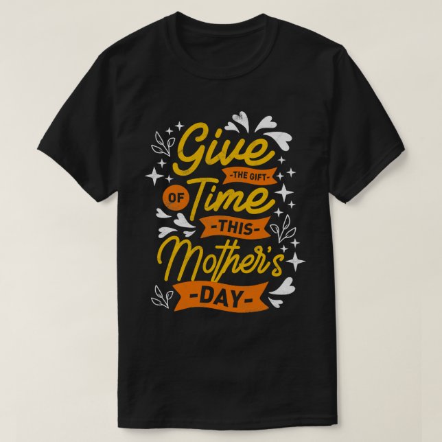 Ge Ge den tidsinställda Mors dag-ljudets T Shirt (Design framsida)