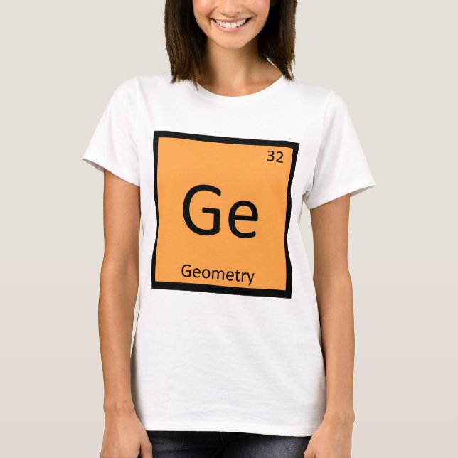 Ge - Geometri Matematik Kemi Periodiska Systemets  Tröja (Framsida)