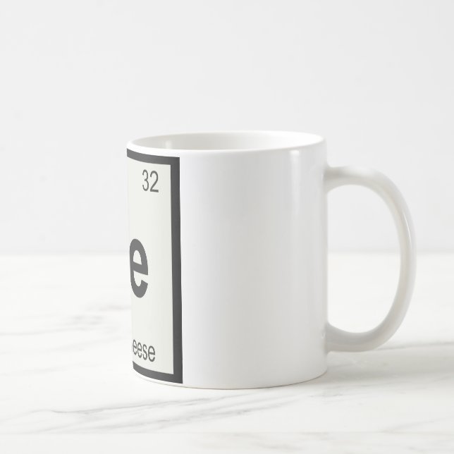 Ge - Getingost Kemi Periodiska Systemet Symbol Kaffemugg (Höger)