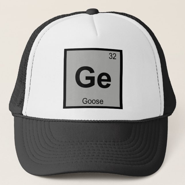 Ge - Goose Chemistry Periodic Bord Symbol Bird Truckerkeps (Framsida)