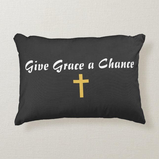 Ge Grace a Chance Prydnadskudde (Framsidan)