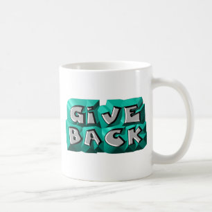 Ge Grått Chiseled Brev Kaffemugg