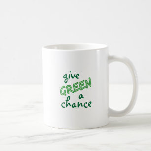 ge GRÖNT en chans Kaffemugg