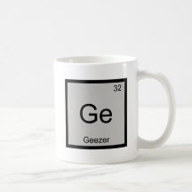 Ge - Gubbe Kemiskt Element Symbol Pensionerad Tee