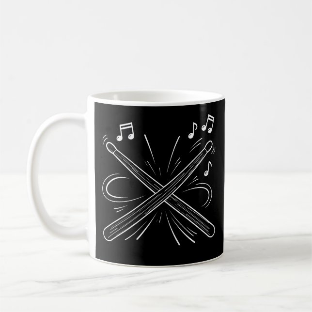 Ge Henne Stix Trumslagare Mugg 11 oz (Vänster)