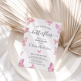 Ge hennes Butterflies Möhippa Inbjudningar