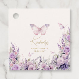 Ge Hennes Butterflies Wildblommor Möhippa Gåvor Etiketter
