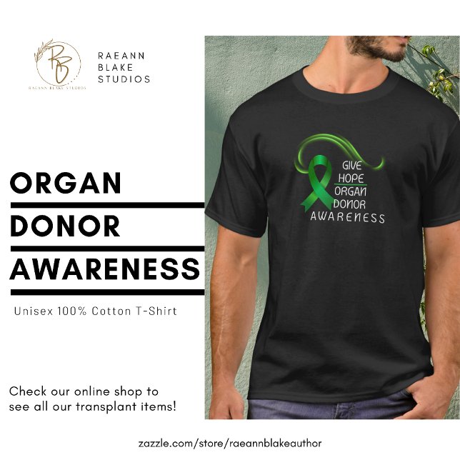 Ge Hopp Organ Donator Medvetenhet T-Shirt (Skapare uppladdad)