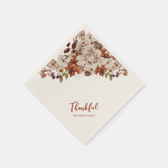 Ge höst/höst-vänner/ge middag pappersservett (Hörn)