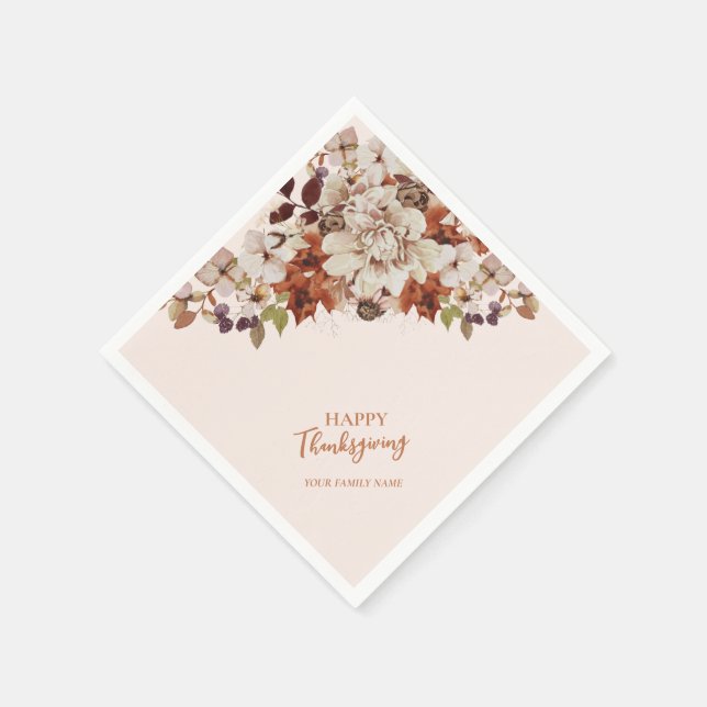 Ge höst/höst-vänner/ge middag pappersservett (Hörn)