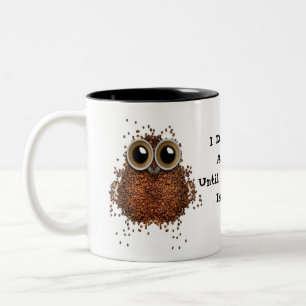 Ge inte ett DYFTkaffe göras! Råna ugglan Två-Tonad Mugg