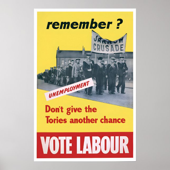Ge inte Tories en ny chans! 1950s Poster (Framsidan)