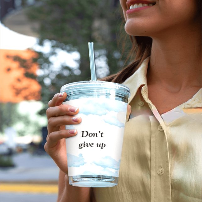 Ge inte upp - Arabisk motiv med så Take Away Mugg (Skapare uppladdad)