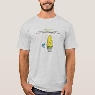 Ge inte upp förstoppning motivational t-shirt