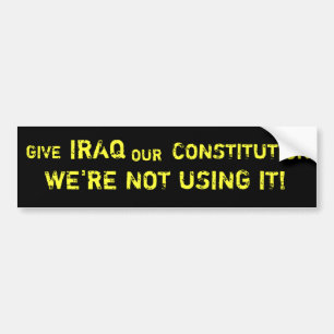Ge Irak vår konstitutionbildekal Bildekal
