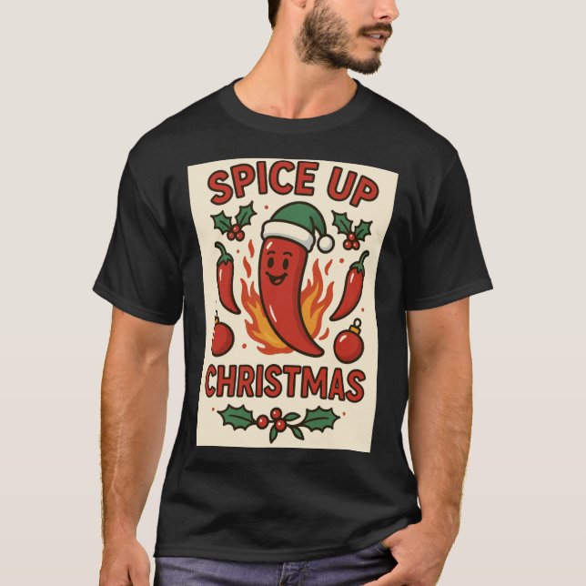 Ge julen en kryddkick – het pepparsemester cheer t shirt (Framsida)
