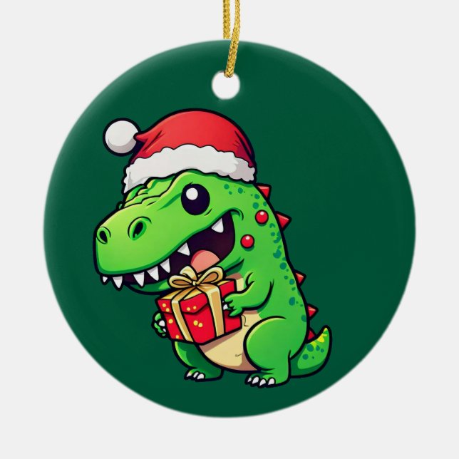 Ge julklapp julgransprydnad keramik (Framsidan)