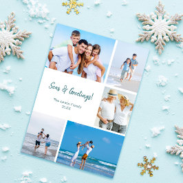 Ge julkort med fotomall Modern