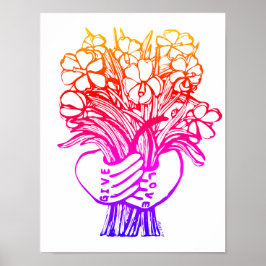 "Ge Kärlek" Art Skriv ut av Aleta Poster