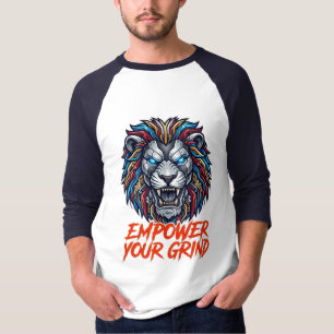 Ge Kraft åt Din Slipning Cybernetisk Mekanisk Lejo T Shirt