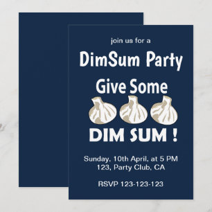 Ge Lite Dim Sum Party Inbjudningar