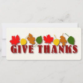 Ge Löv Harvest Card Inbjudningar