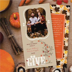 Ge Löv Thanksgiving Photo Julkort