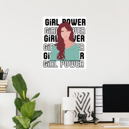 Ge makt åt Female porträtt att ge citat Poster