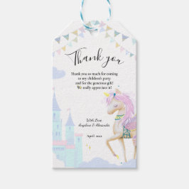 Ge Märkre till en babydusch med unicorn. Presentetikett