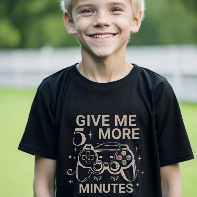 Ge Me 5 minuter spelart-shirt T Shirt (5 more minutes gamer shirt)
