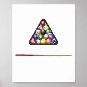 Ge Me A Break Billiards Bassäng Snooker Åtta l Po Poster