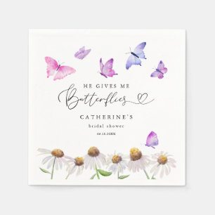 Ge Me Butterflies Elegant Möhippa Pappersservett